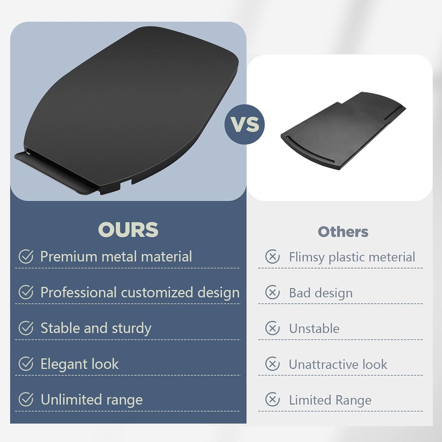 Mixer Sliding Tray for KitchenAid 4.5-5 Qt Tilt-head Stand Mixer - Metal Rolling Tray Kitchen Countertop Appliance Slider Storage Moving Caddy with Wheel for Kitchen Aid 4.5-5 Qt Mixer