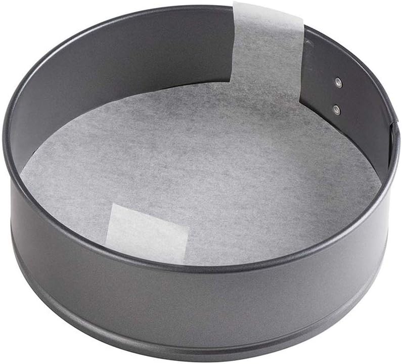 100 PCS Precut Circle Cake Pan Liners Rounds, 9 Inch Non Stick Parchment Paper Sheets for Baking Cakes,Dutch Oven, Air Fryer with Easy Lift Tabs (White)