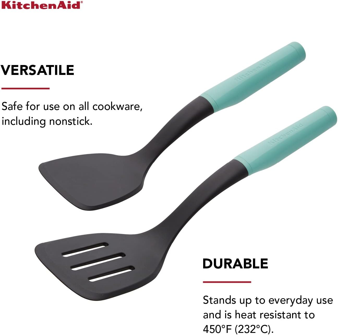 KitchenAid Universal Turner Set, 2-Piece, Aqua Sky