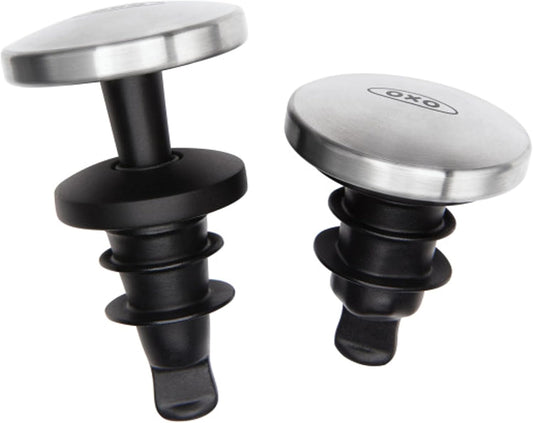 OXO SteeL Leakproof Expanding Wine Stopper (2 Pack)