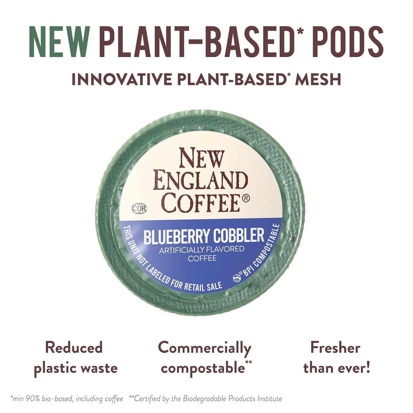 New England Coffee Variety Pack Single Serve Pods - Blueberry Cobbler/French Vanilla/Butter Pecan, 12ct Box (Pack of 3)
