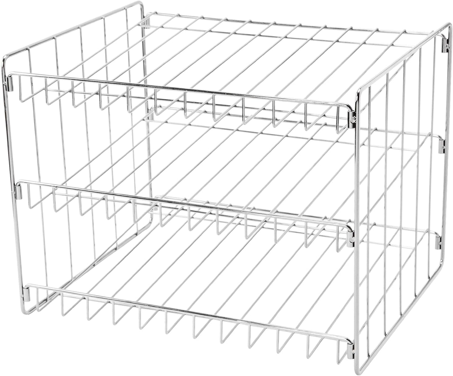 Kitchen Details 3 Tier Can Organizer | Canned Food Storage Rack | Kitchen Cabinet and Pantry Organization | Holds 36 Cans | Space Saving | Chrome