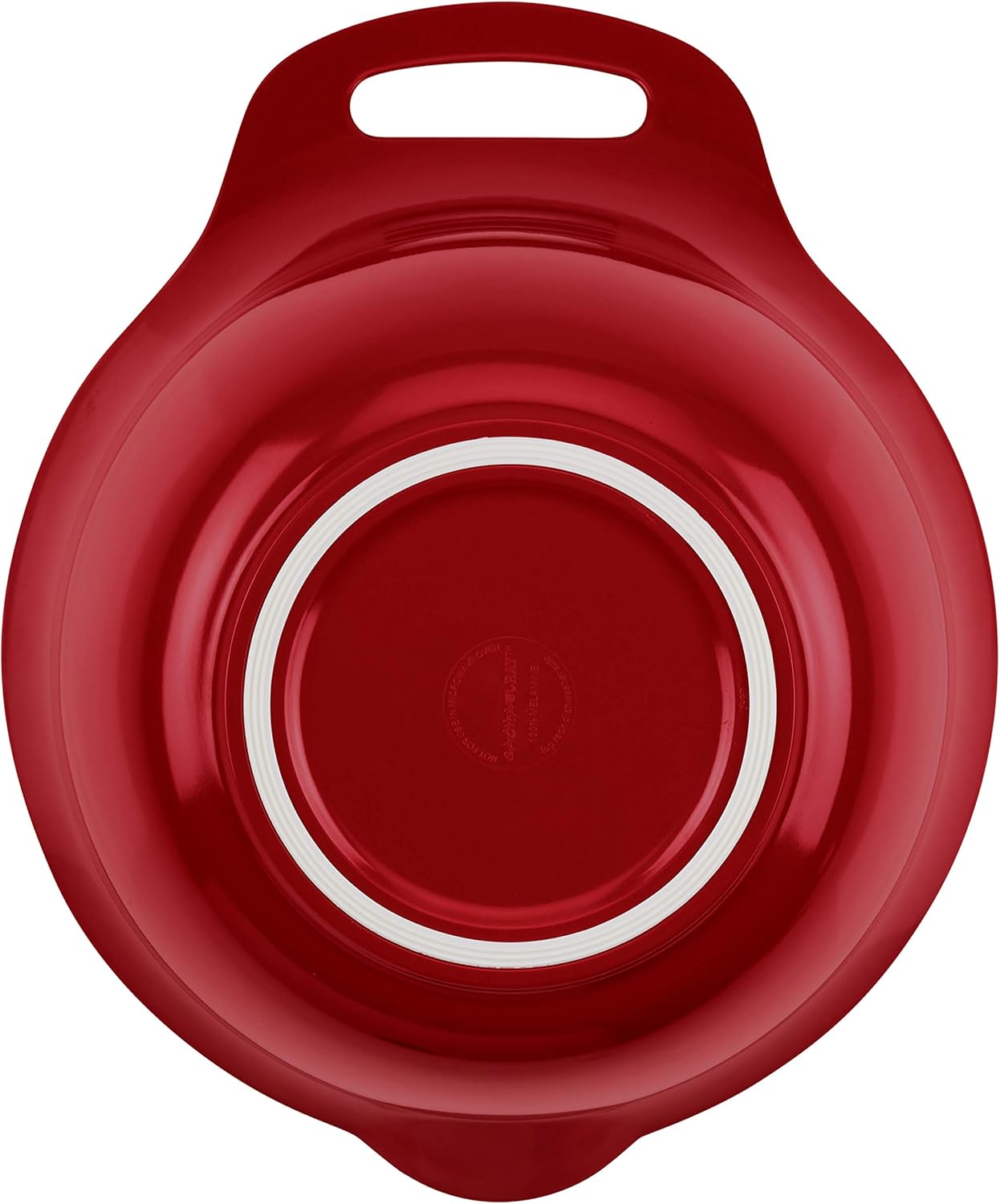 Rachael Ray Tools and Gadgets Nesting / Stackable Mixing Bowl Set with Pour Spouts and Handle - 2 and 3 Quarts, Red and Gray