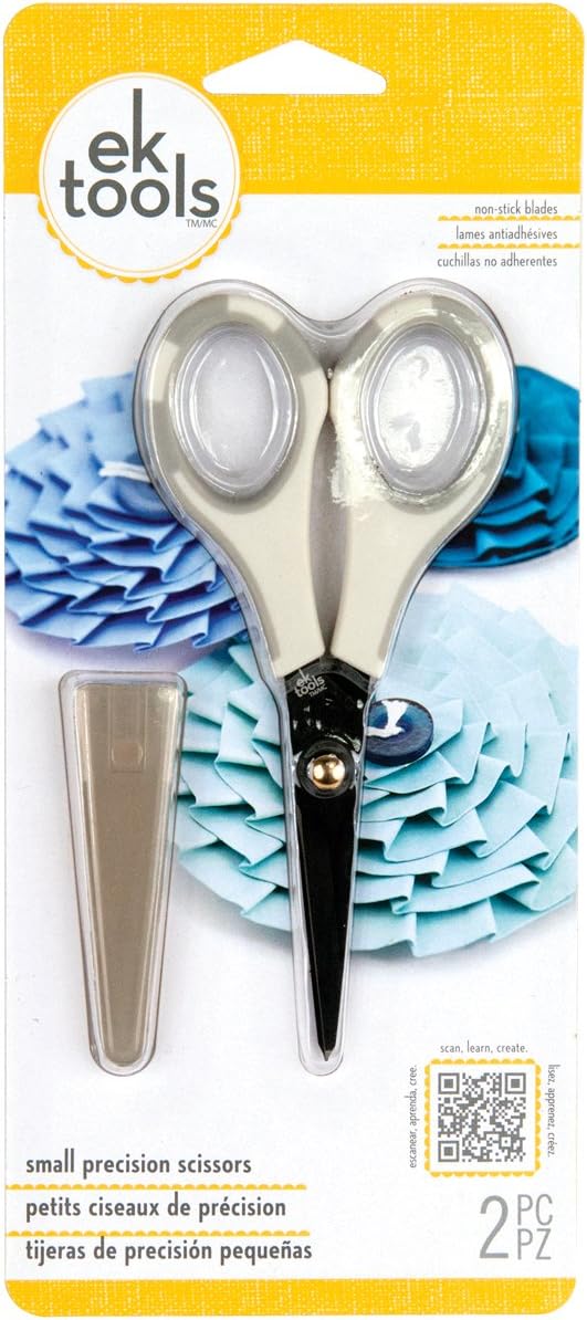 EK Tools Precision Scissors, Small, 3.14 x 11.52 x 23.59 cm, Multicolor