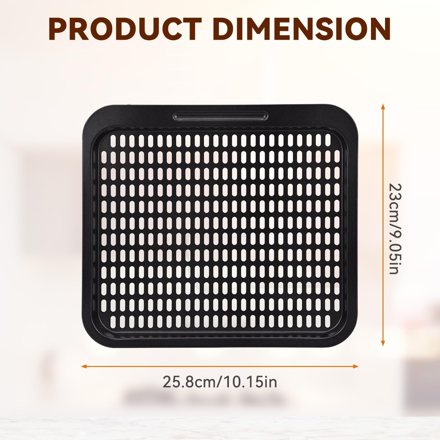10 Qt Cooking Tray for Instant Vortex Plus10 Quart Air Fryer, 3 PCS Replacement Tray for Innsky 10.6 Qt Oven, Food Grade Nonstick Cooking Rack Parts Grill Pan Crisper Plate Accessories Dishwasher Safe