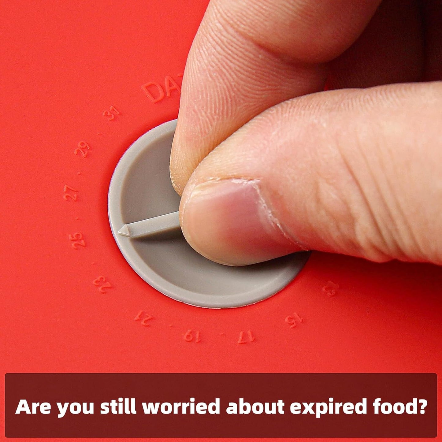 Replacement Lids for Pyrex 7200-PC 2 Cup, Silicone Round Storage Cover Lid for Anchor Hocking Glass Bowl 4 Pack with Date Mark Red