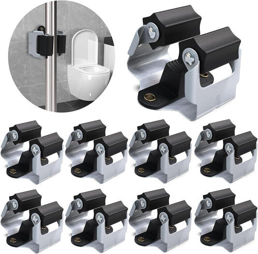 3-H 8 Pack Mop and Broom Holder Big Size Hanging 1 KG Extra,Broom Hanger Wall Mount for Hanging and Organizing Shove Rake Yard Tools in Shed Kitchen Laundry Room Bathroom Garden(black)