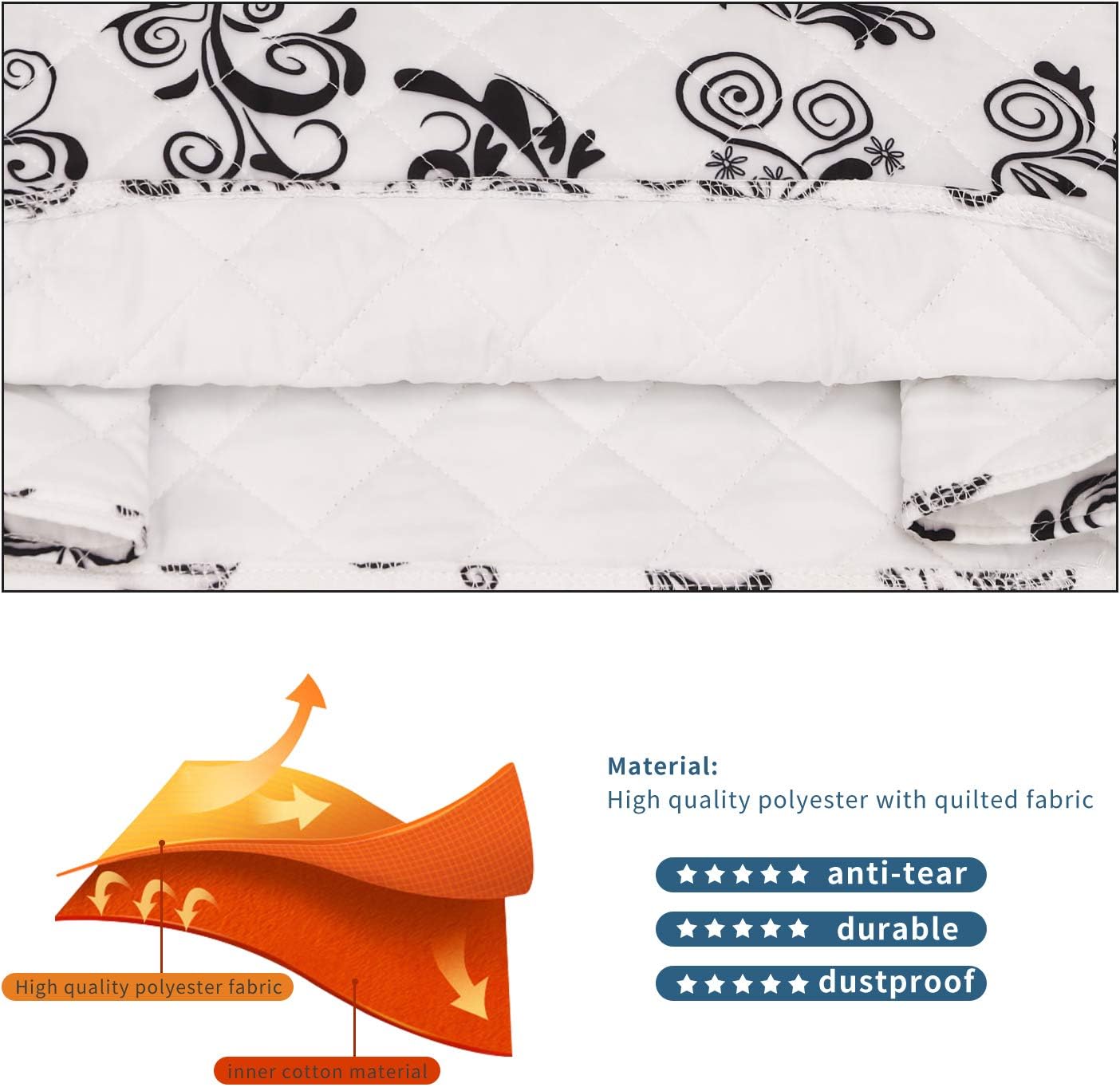 Kitchen Aid Mixer Cover,Kitchen Stand Mixer Cover Compatible With 5-8 Quart Kitchenaid Hamilton Mixers,Kitchen Aid Covers for Stand Mixer With Pockets,Kitchen Aid Mixer Assecories