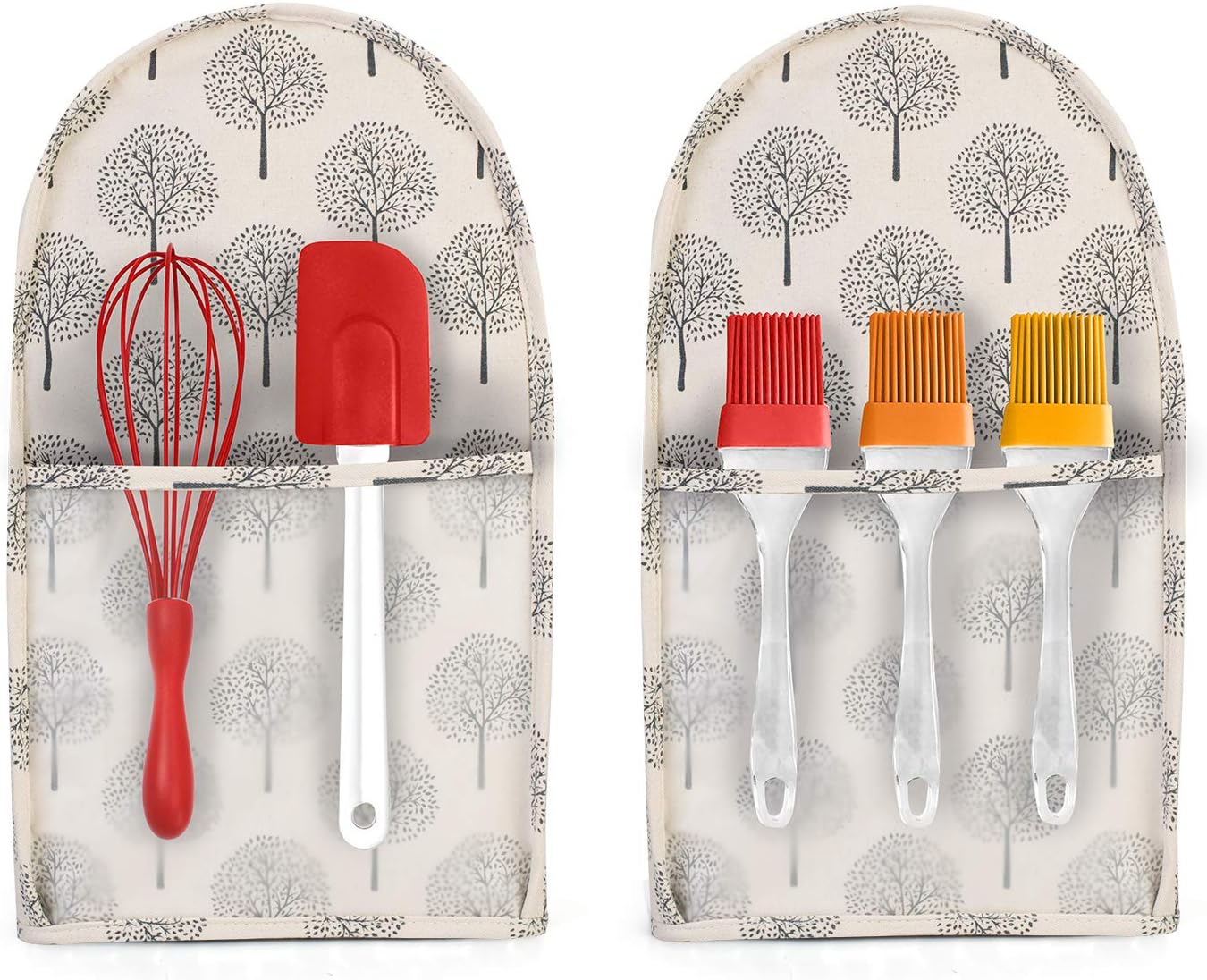 Yarwo Dust Cover for 6-8 qt Stand Mixer, Protective Stand Mixer Cover with Top Handle and Pockets for Extra Accessories, Tree