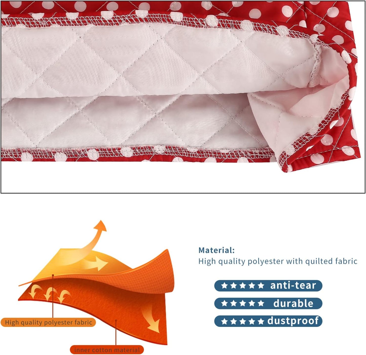 Kitchen Aid Mixer Cover,Stand Mixer Cover Compatible with 6-8 Quart Kitchenaid/Hamilton Mixers/Tilt Head Bowl Lift Models Stand Mixer,Pioneer Woman Kitchen Mixer Cover.Kitchen Aid Mixer Accessories