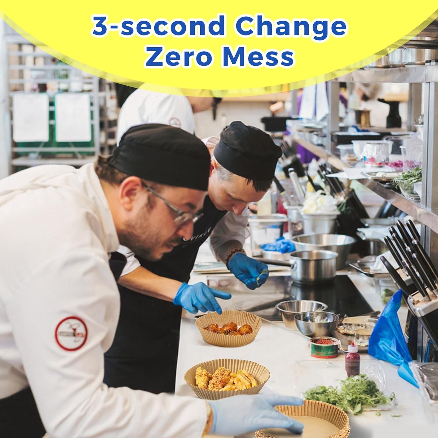 1000 Pcs Air Fryer Paper Liners, 8" Round Air Fryer Liners Disposable, Heavy-Duty Parchment Paper for 5-8 qt Airfryer Basket, Non-Stick & Grease-Proof Baking Liner for Oven Pan