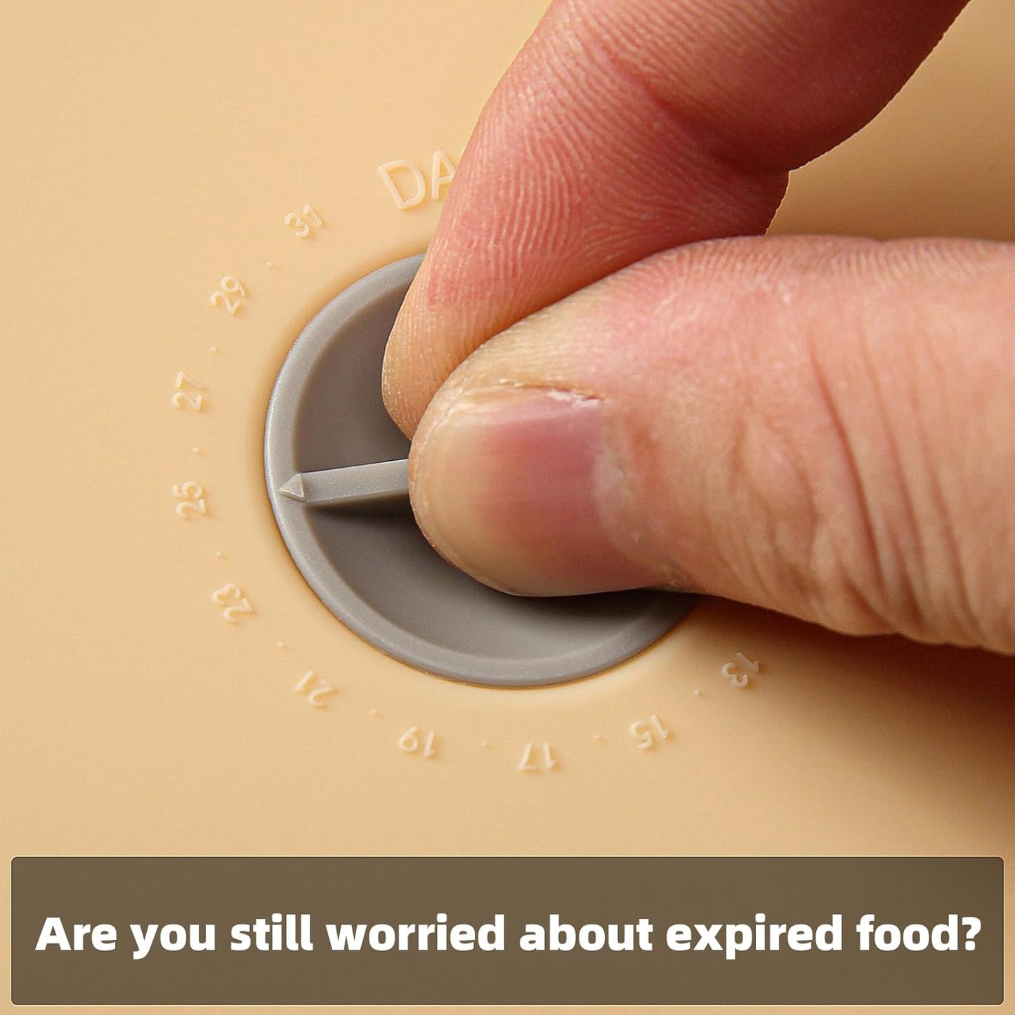 Replacement Lids for Pyrex 7200-PC 2 Cup, Silicone Round Storage Cover Lid for Anchor Hocking Glass Bowl 4 Pack with Date Mark Beige