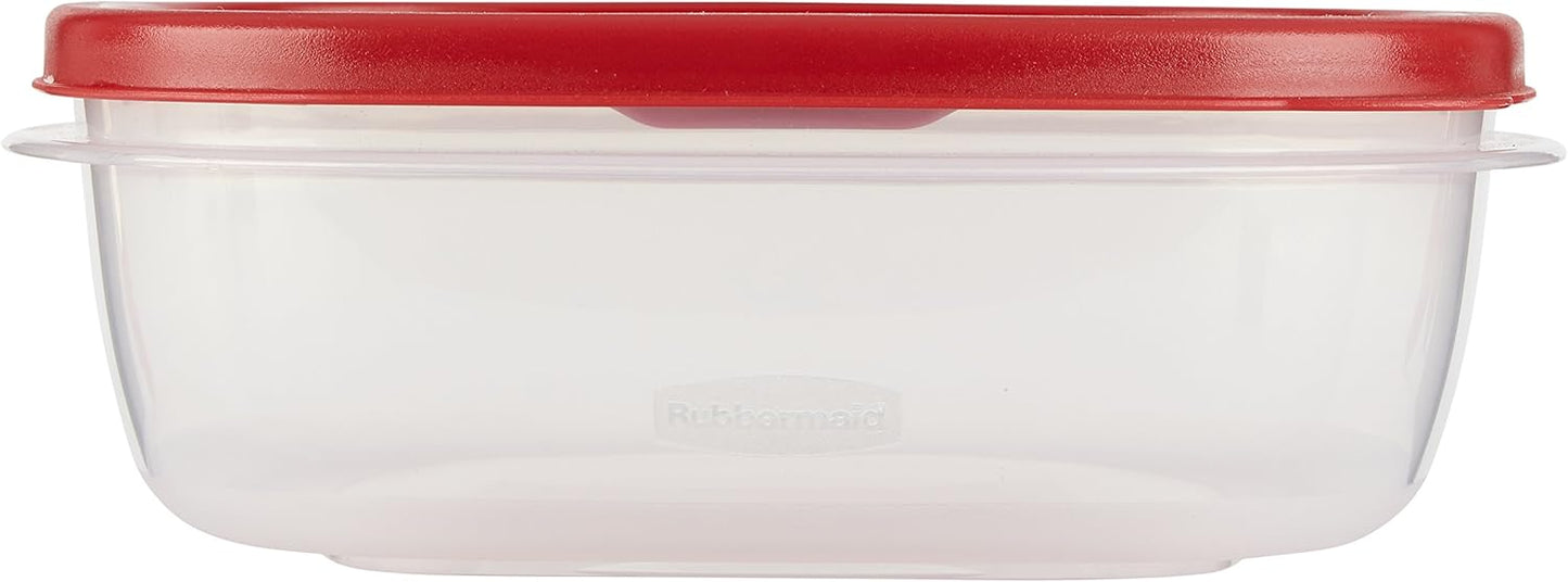 Rubbermaid Easy Find Lids Food Storage Container, 9 Cup, Racer Red