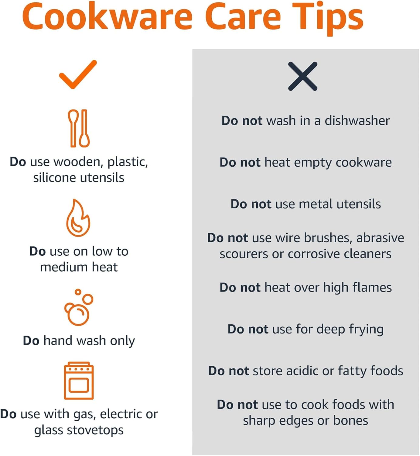 Amazon Basics Non Stick 3-Piece Kitchen Cookware Set, Includes 8-inch, 10-inch, 12-inch Pan, Black