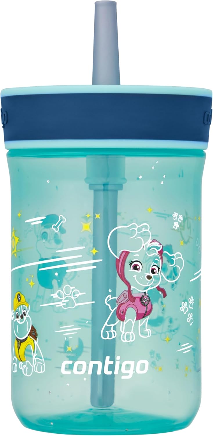 Contigo Leighton Straw Tumbler, 14 oz, Jade Vine PAW Patrol
