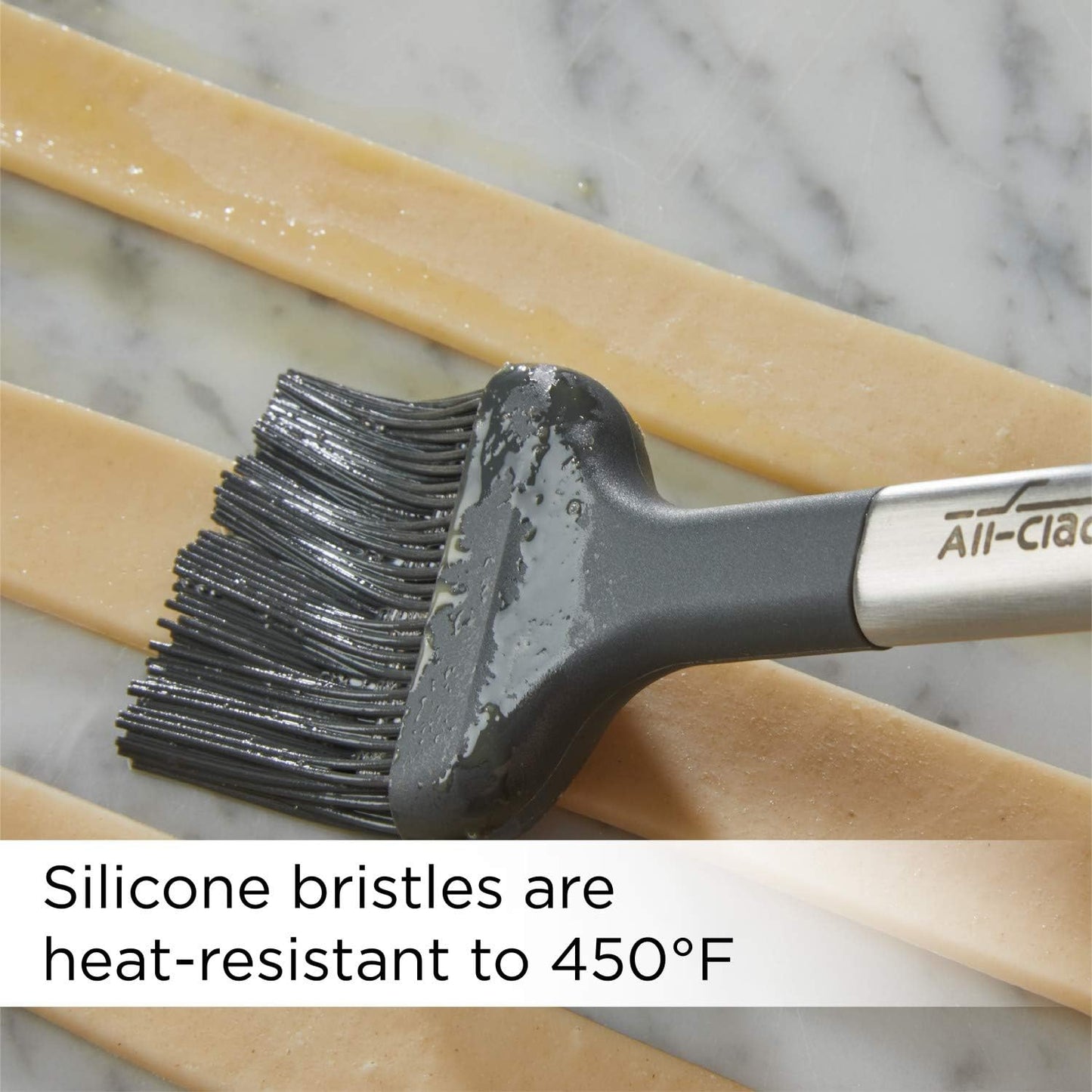 All-Clad Specialty Silicone Kitchen Gadgets Pastry Brush Kitchen Tools, Kitchen Hacks Silver