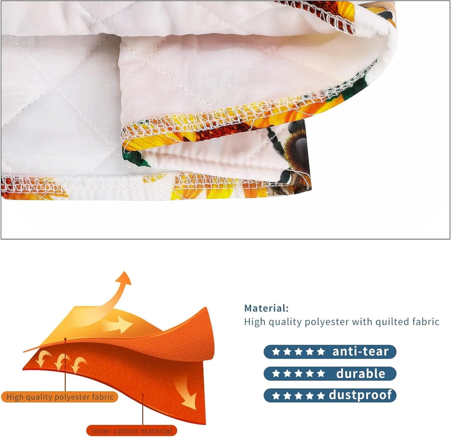 Stand Mixer Cover,Sunflower Kitchen Mixer Cover Compatible With 5-8 Qt Kitchenaid Hamilton Mixers,Sunflower Bee Spring Summer Yellow Kitchen Decoration,Pioneer Woman Kitchen Aid Mixer Assecories