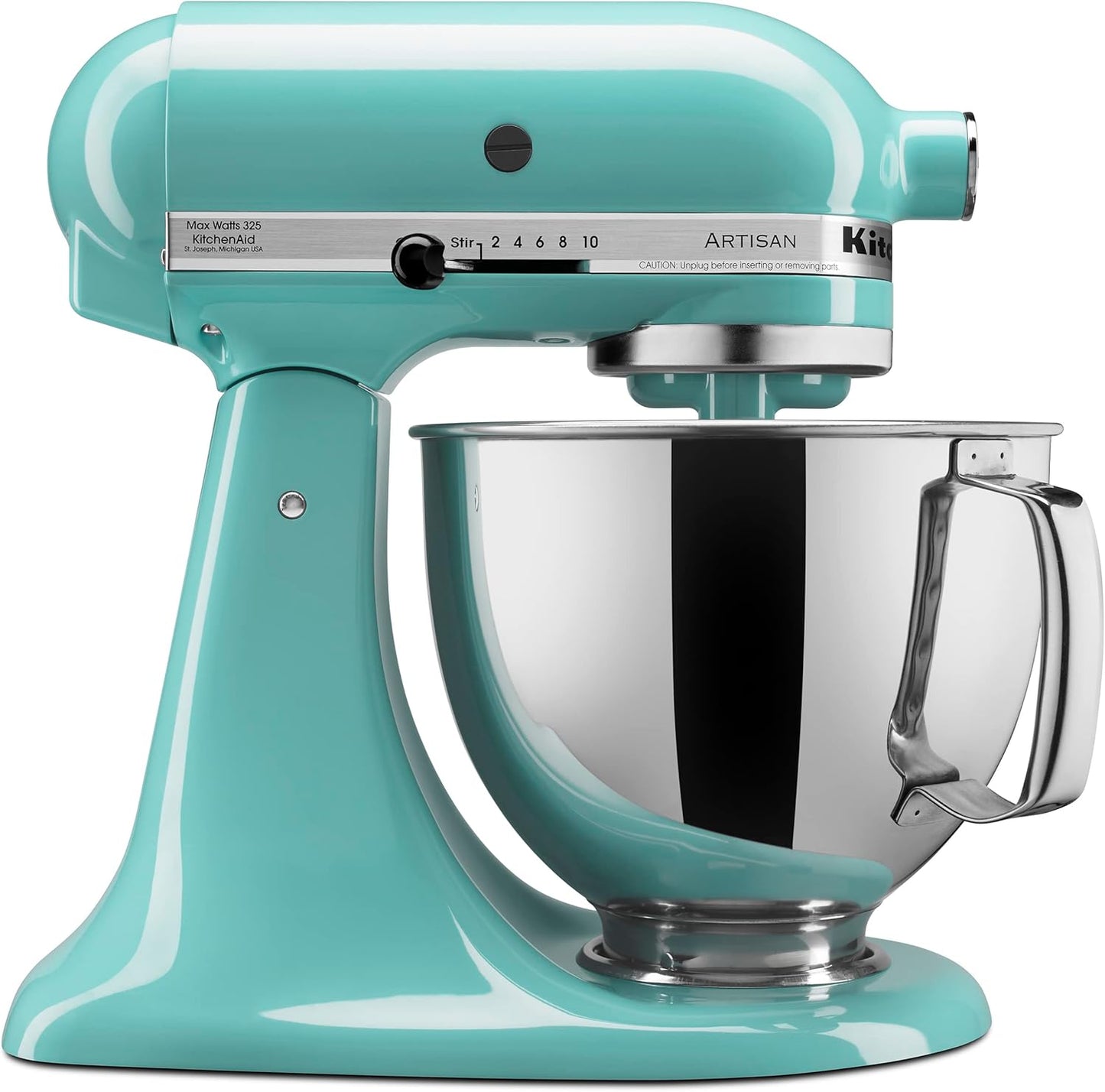 KitchenAid Artisan Series 5 Quart Tilt Head Stand Mixer with Pouring Shield KSM150PS, Aqua Sky