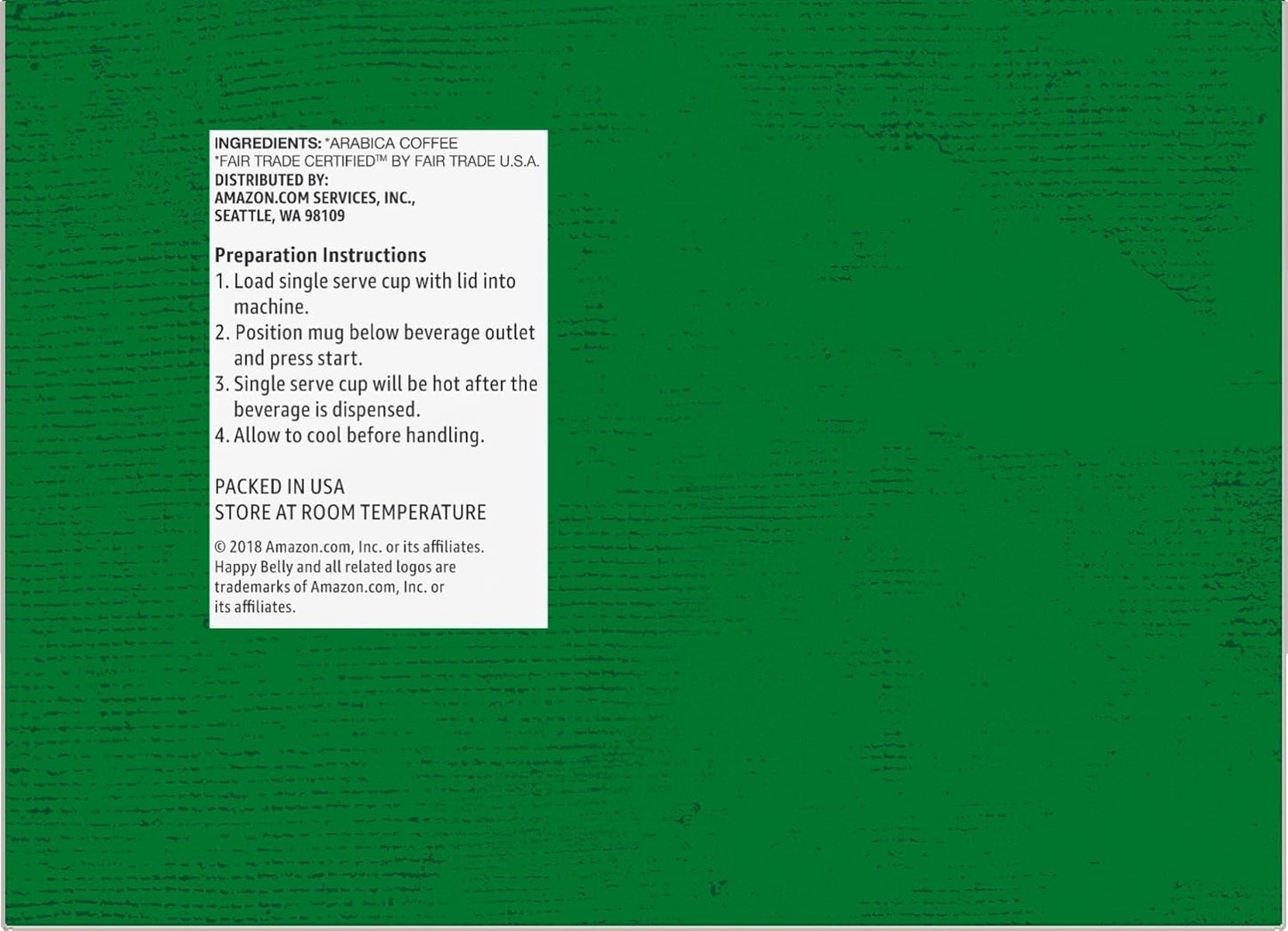 Happy Belly Medium Roast Coffee Pods | Colombian | Keurig Compatible | 24 Count | Pack of 2