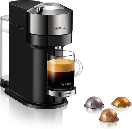 Nespresso Vertuo Next Coffee and Espresso Machine by Breville, Dark Chrome