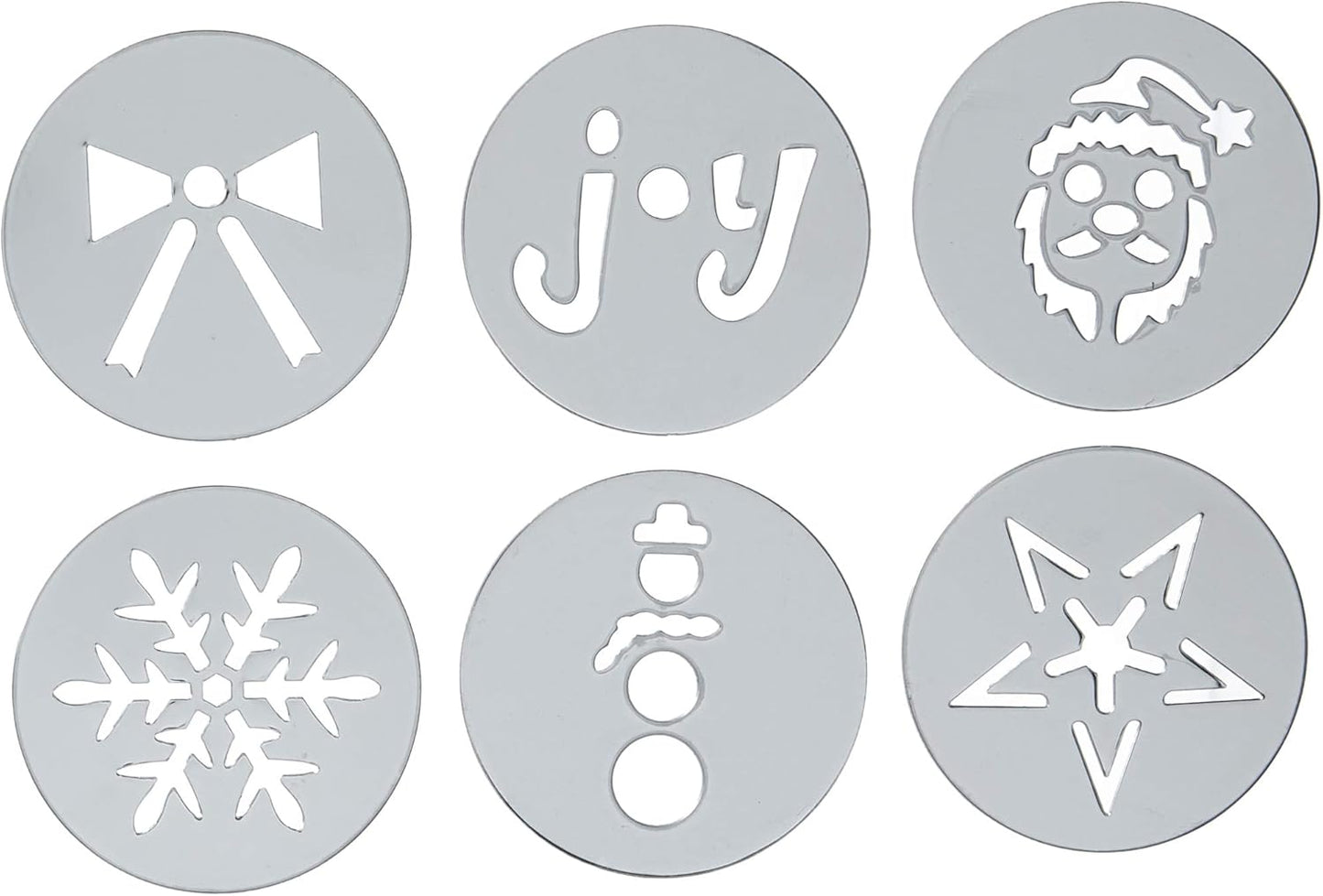 OXO Good Grips Cookie Press Holiday Disk Set, Metallic