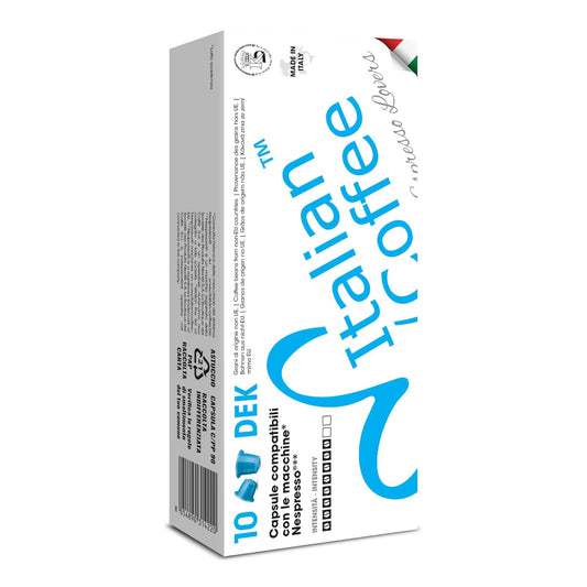 Italian Coffee for Espresso Lovers capsules compatible with Nespresso Original Line machines (DEK Decaf Regular, 800 Count (Pack of 1))