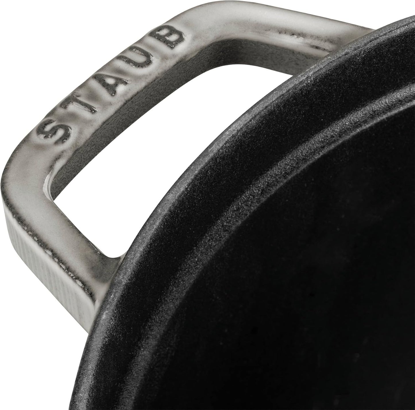 STAUB Cast Iron Roaster/Cocotte, Round, 8.35 L, Graphite Grey, 30 cm