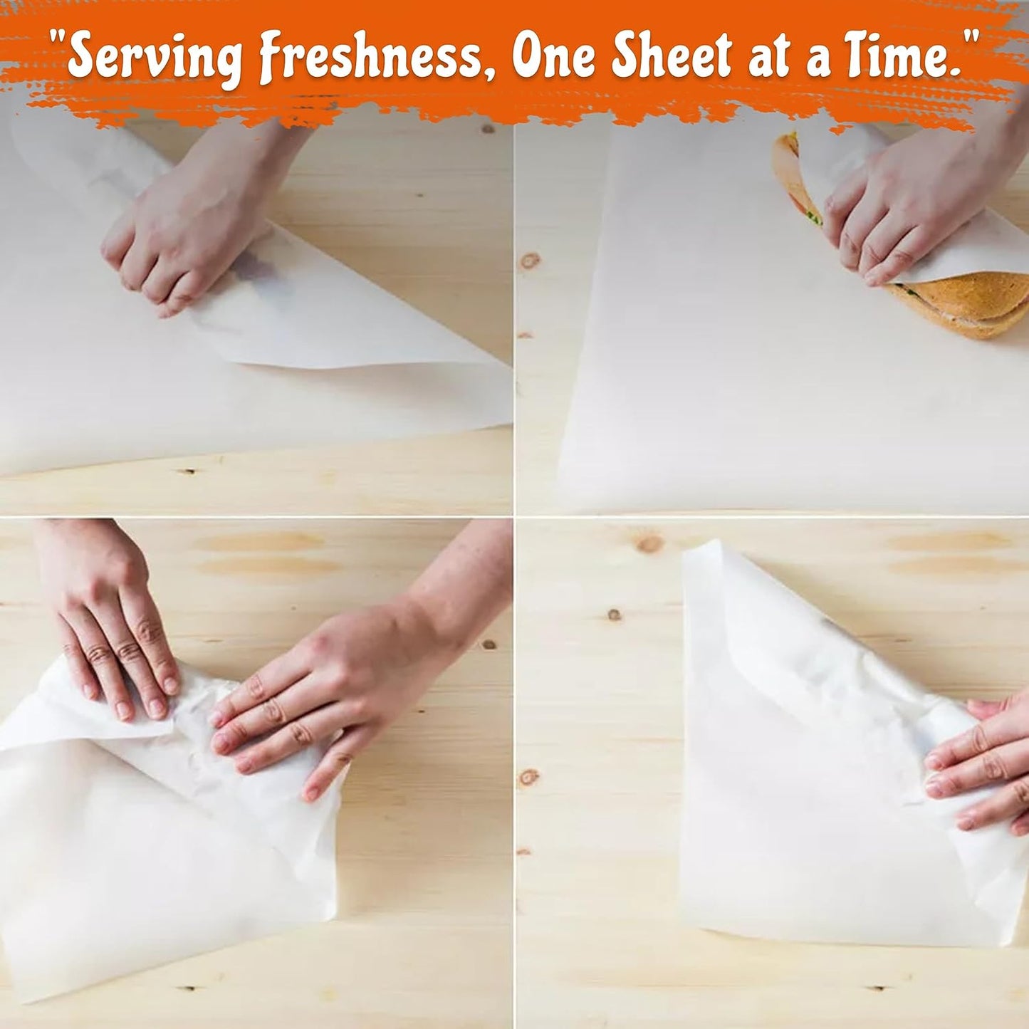 Perfect Stix Gordon choice DeliWaxPaper10-500 Deli Wax Paper, 10" x 10.75", Plain (Pack of 500)