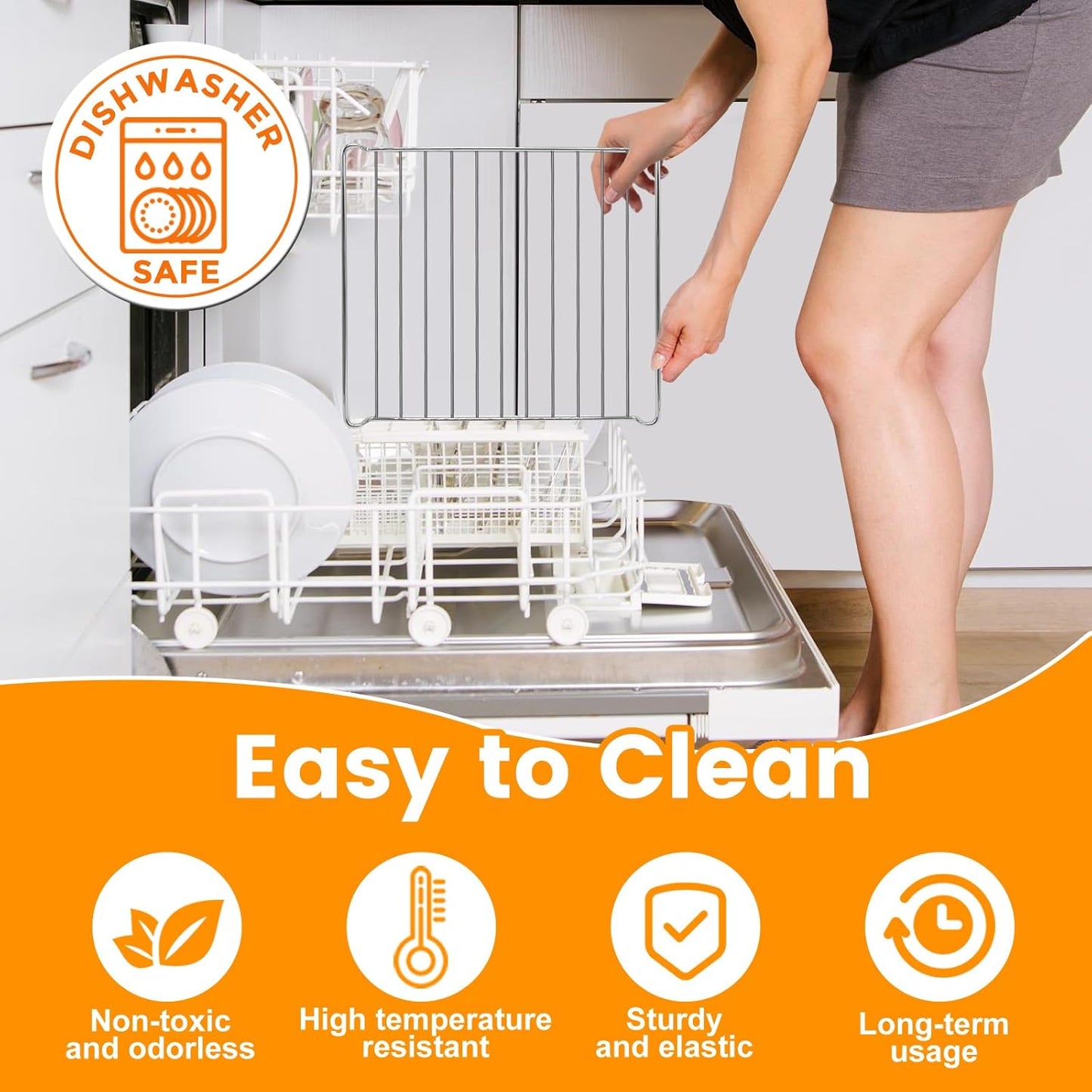 GWY Air Fryer Wire Rack for Cuisinart TOA-60 65 70 Air Fryer Convection Toaster Oven, Air Fryer Stainless Steel Basket Tray Accessories Replacement Parts, Dishwasher Safes