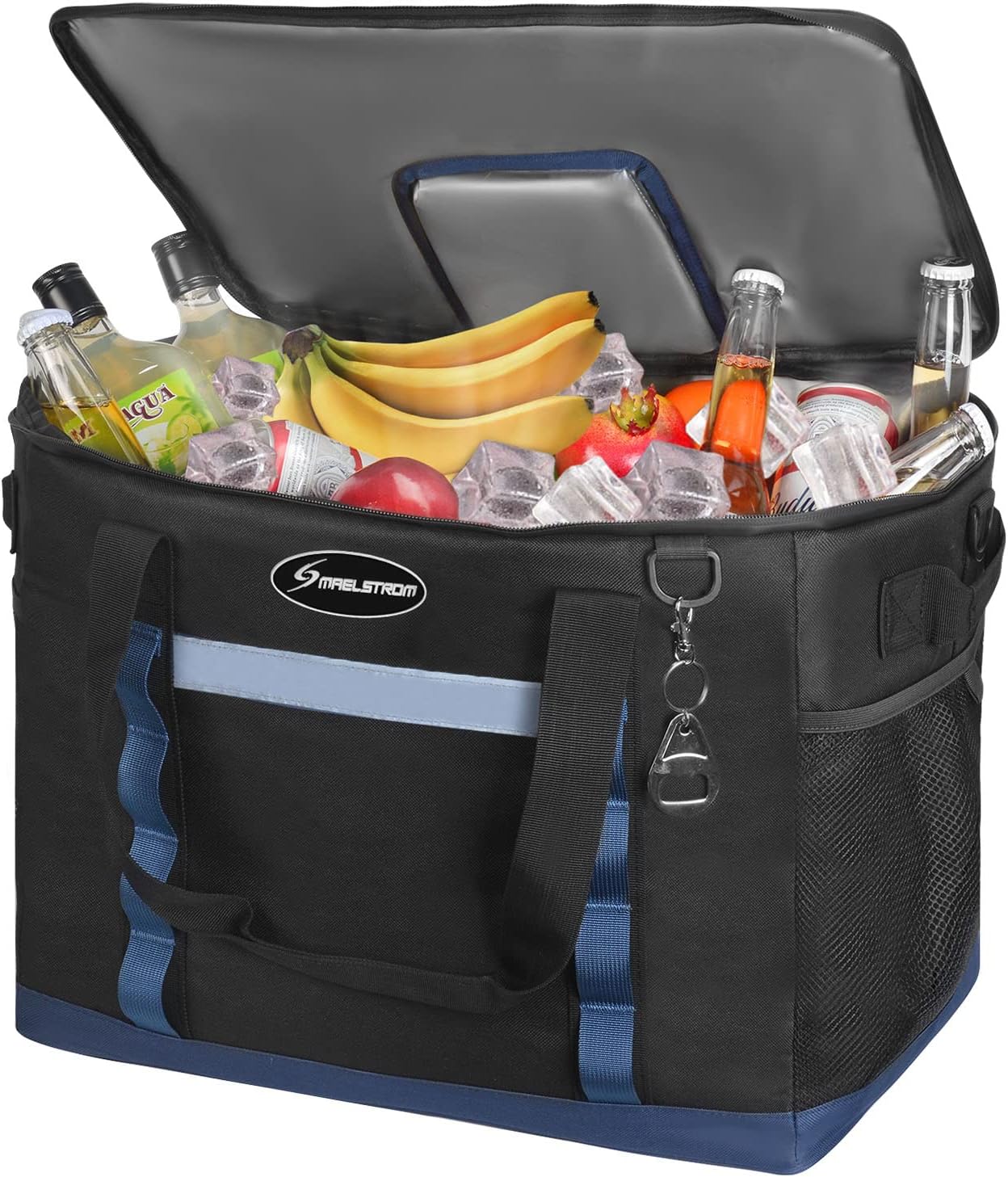 Maelstrom Collapsible Soft Cooler Bag, 24/30/60/75 Cans Beach Cooler, Ice Chest, Leakproof & Portable for Beach, Camping, Road Trips & Grocery Shopping