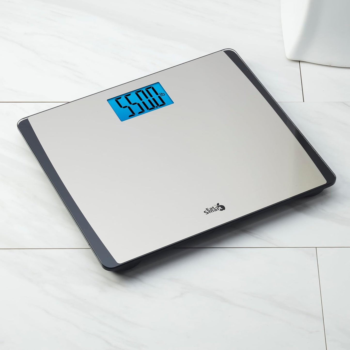 EatSmart Precision 550 Pound Extra-High Capacity Digital Bathroom Scale, Extra-Wide Platform, Stainless Steel Body Weight Scale with Step-On Tech