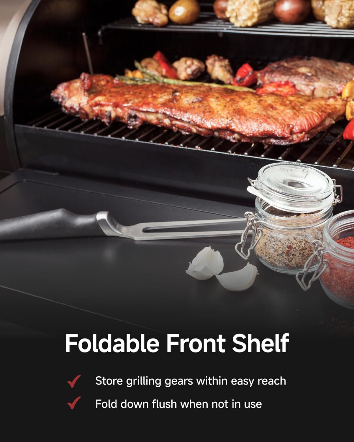 Z GRILLS ZPG-450A2 Wood Pellet Grill & Smoker, PID V2.1 Controller, 459 Sq in Cook Area, Foldable Shelf, Meat Probe, Rain Cover, 8 in 1 BBQ Grill Outdoor Auto Temperature Control, Bronze