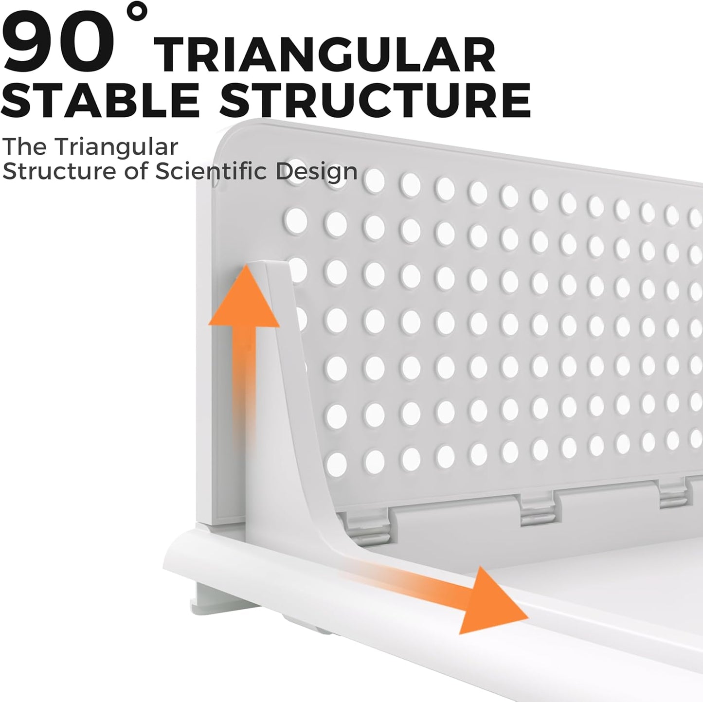 Pinkpum 5 Pack Stackable Plastic Storage Closet Organizers and Storage Bins Drawer Shelf Storage Container for Wardrobe Cupboard Kitchen Bathroom Office White