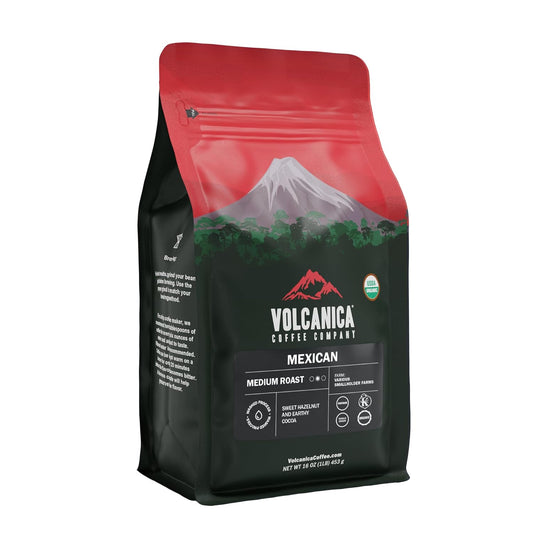 Mexican Coffee, Whole Bean, Medium Roast, USDA Organic, Fresh Roasted, 16-ounce