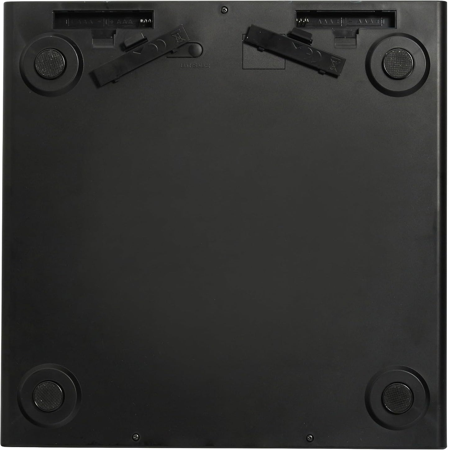 Taylor Digital Scales for Body Weight, Extra-High 440 lb Capacity, Thin Profile, Unique Blue LCD, Glass Platform, 12.2 x 12.2 Inches, Stainless Steel