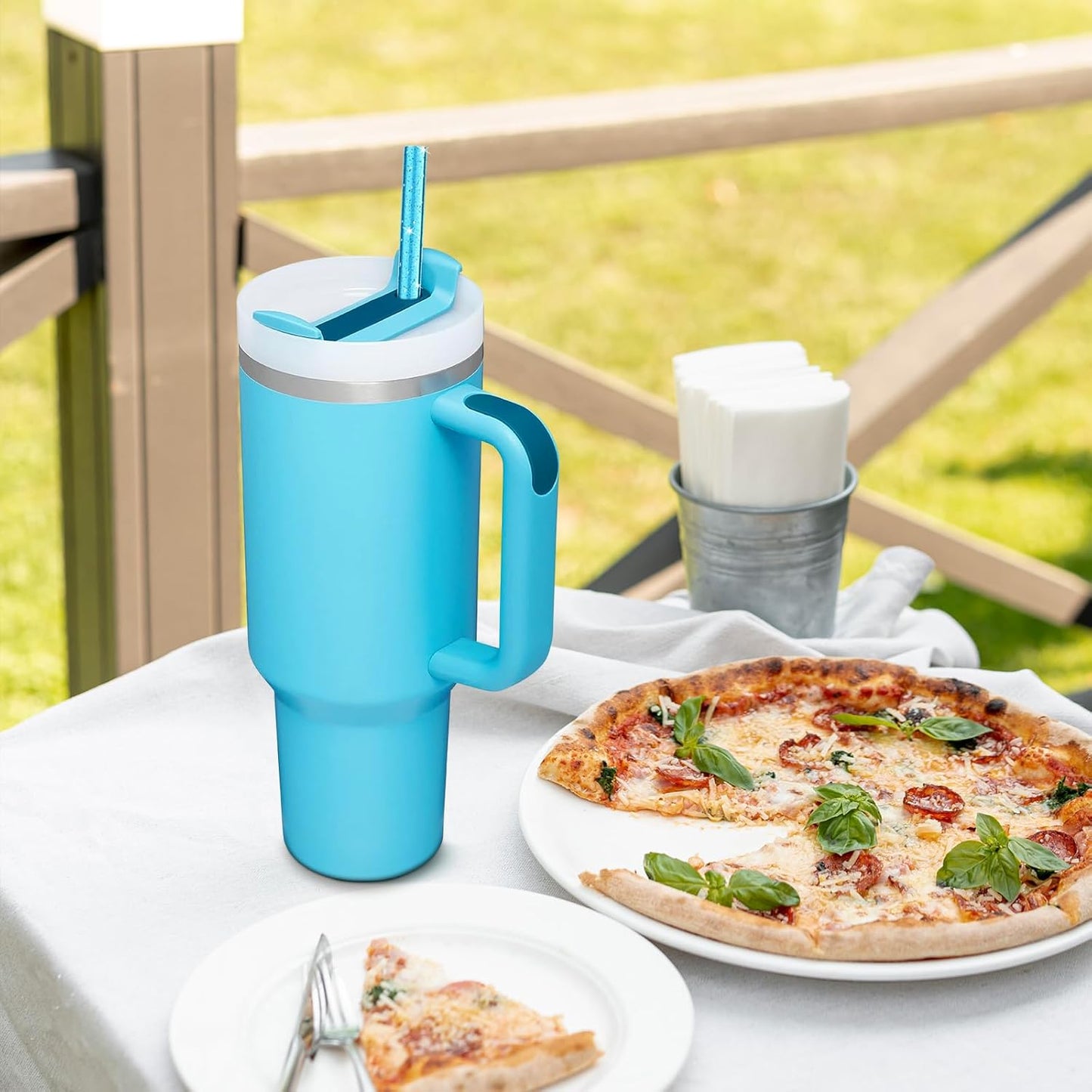 12 Pack Color Replacement Straws for Stanley 40oz 64oz, Yoelike 12in Long Reusable Glitter Straws Accessories for Tumbler Mug Cup, Dishwasher Safe, BPA Free