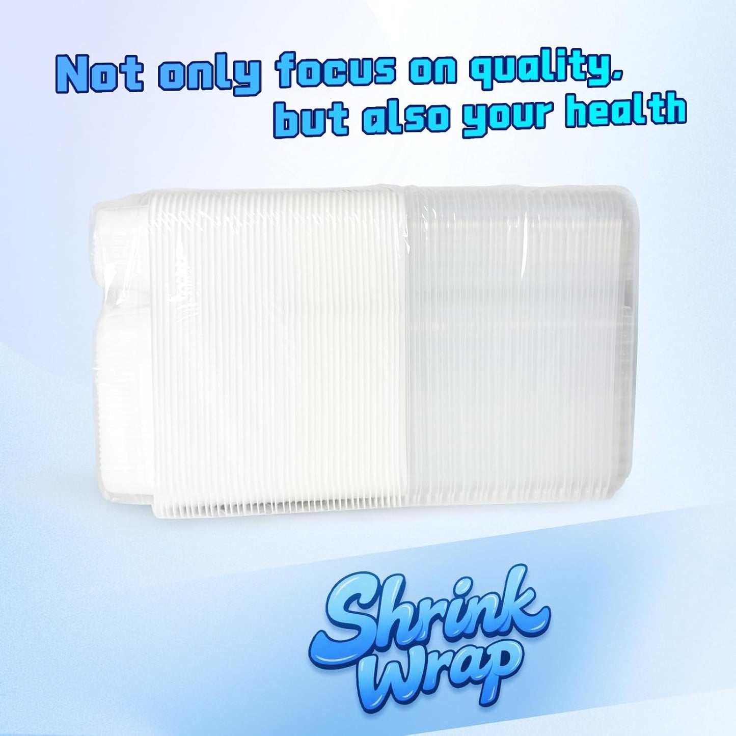 YANGRUI Food Containers with Lid 40 Pack 34 oz - Reusable Shrink Wrap 4 Compartment Leakproof Takeout | BPA Free Flexible PP Plastic Container | Dishwasher & Microwave Safe Hotel Grade White To Go Box