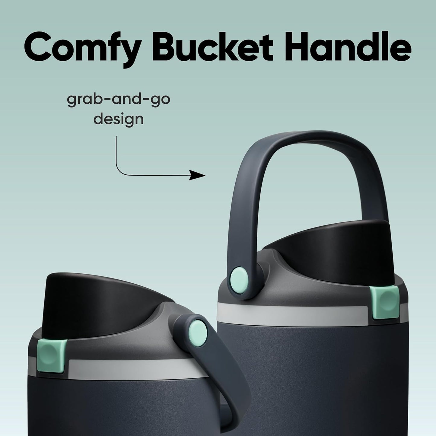 Owala FreeSip Sway Insulated Stainless Steel Water Bottle with Two-Way Spout, Built-In Straw and Bucket Handle, Made for Travel, School, and Sports, 40oz, BPA Free, Leak Proof, Foggy Tide