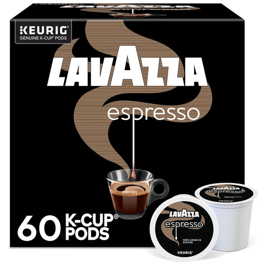 Lavazza Espresso, Single-Serve Keurig K-Cup Pods, Medium Roast Coffee, 60-Count Box (6 Packs of 10)