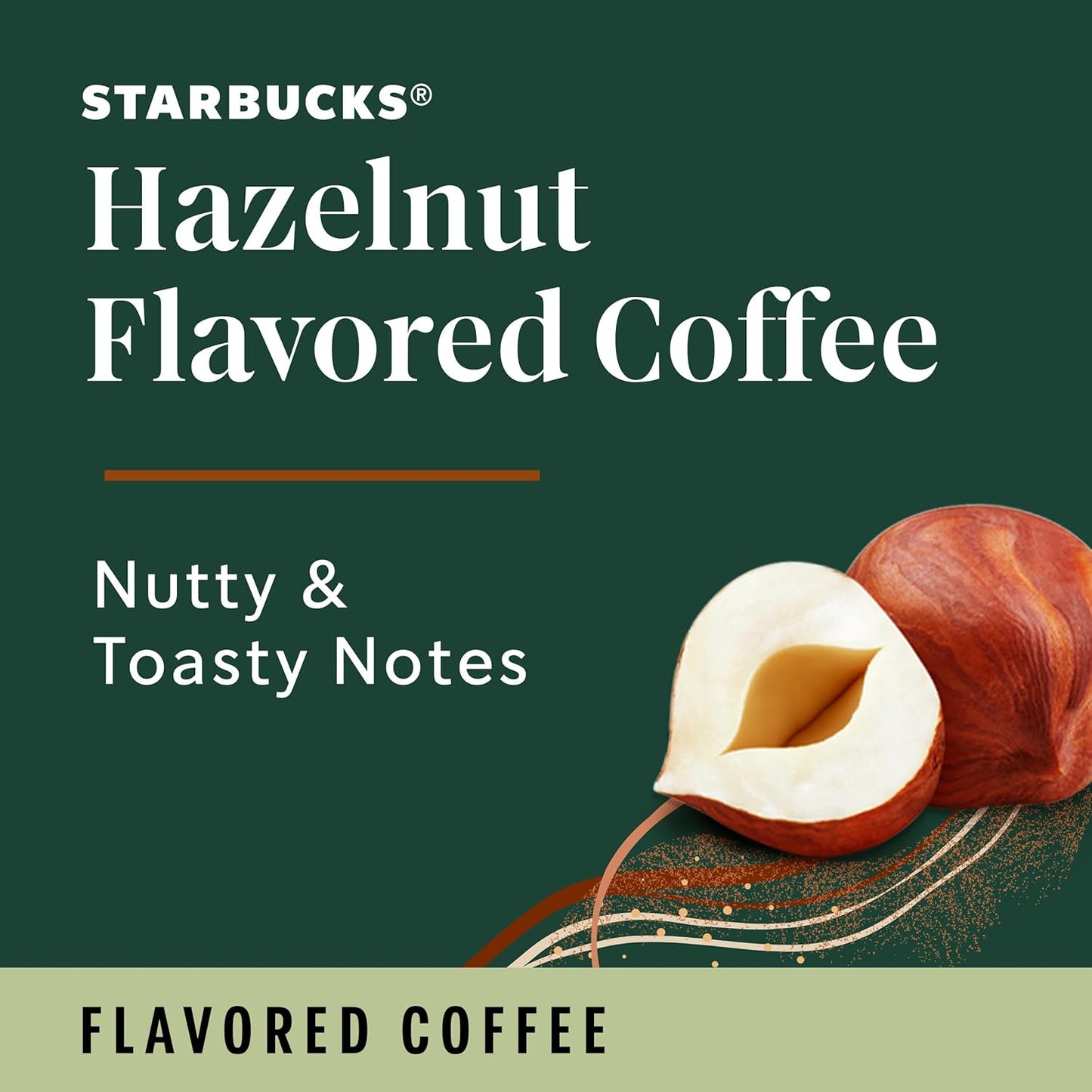 Starbucks K-Cup Coffee Pods, Hazelnut Flavored Coffee, Naturally Flavored, 100% Arabica, 6 boxes (60 pods total)