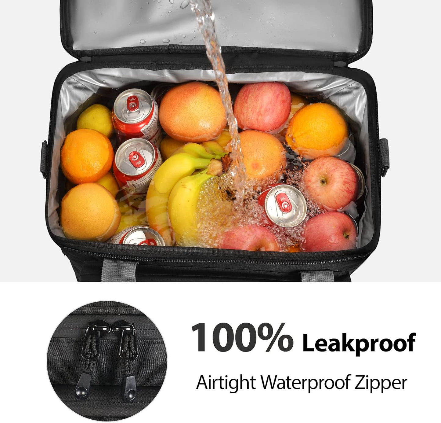 Maelstrom Collapsible Soft Cooler Bag, 24/30/60/75 Cans Beach Cooler, Ice Chest, Leakproof & Portable for Beach, Camping, Road Trips & Grocery Shopping