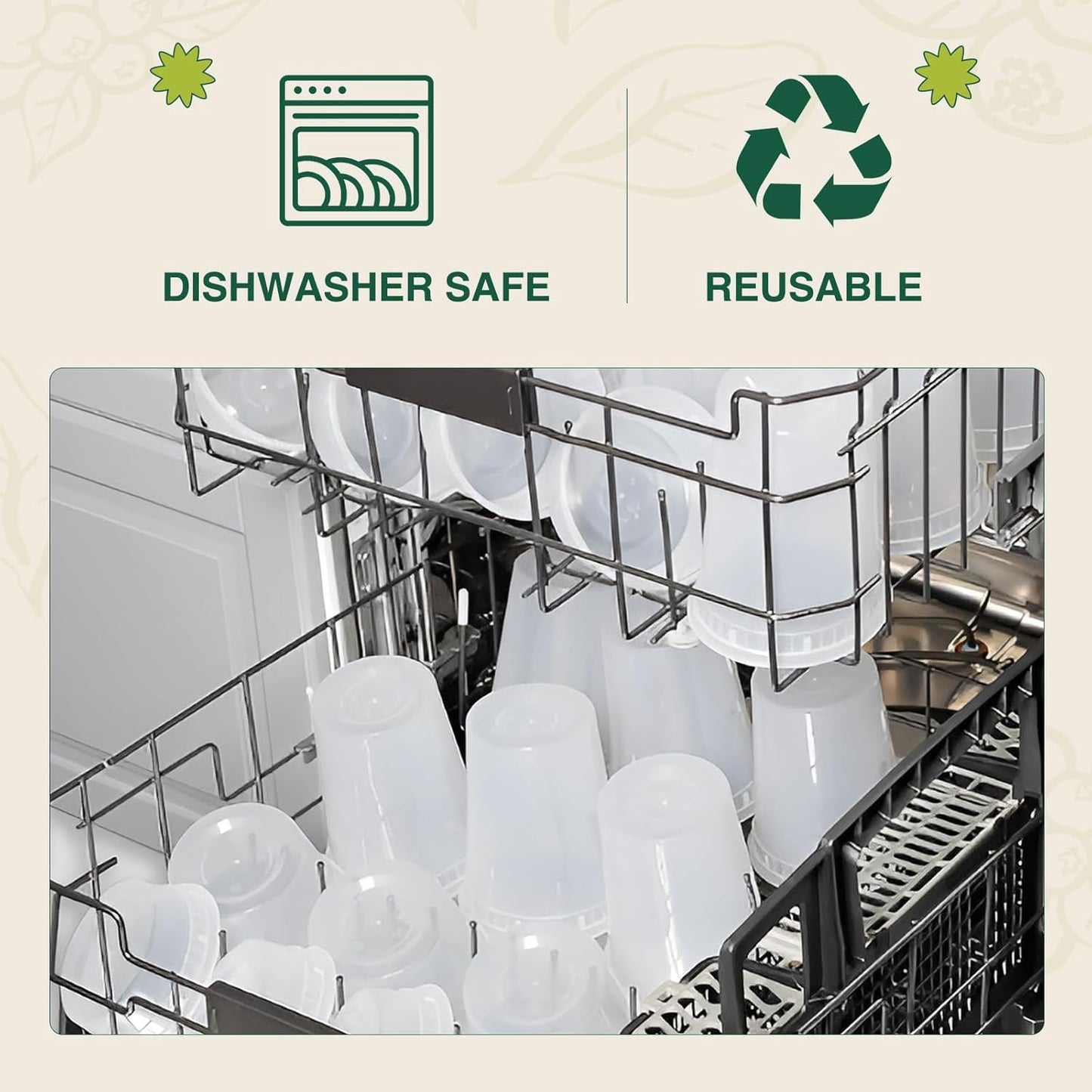 Glotoch Express 16oz Plastic Food Containers with Lids, Airtight and Leakproof Deli Cups, BPA-Free, Microwave/Freezer/Dishwasher Safe, 240 Pack