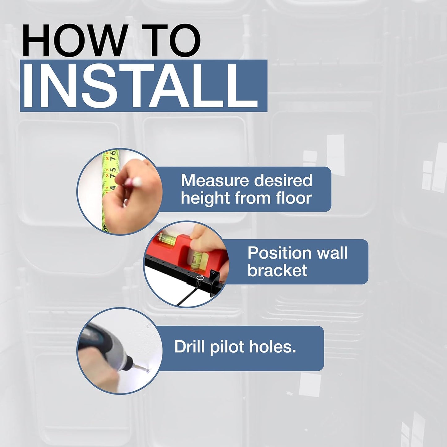 StoreYourBoard Chair Storage Rack Triple – Heavy Duty Folding Chair Rack for Home & Garage Organization, Holds 300 lbs, Chair Hangers for Folding, Patio, Beach & Camping Chairs