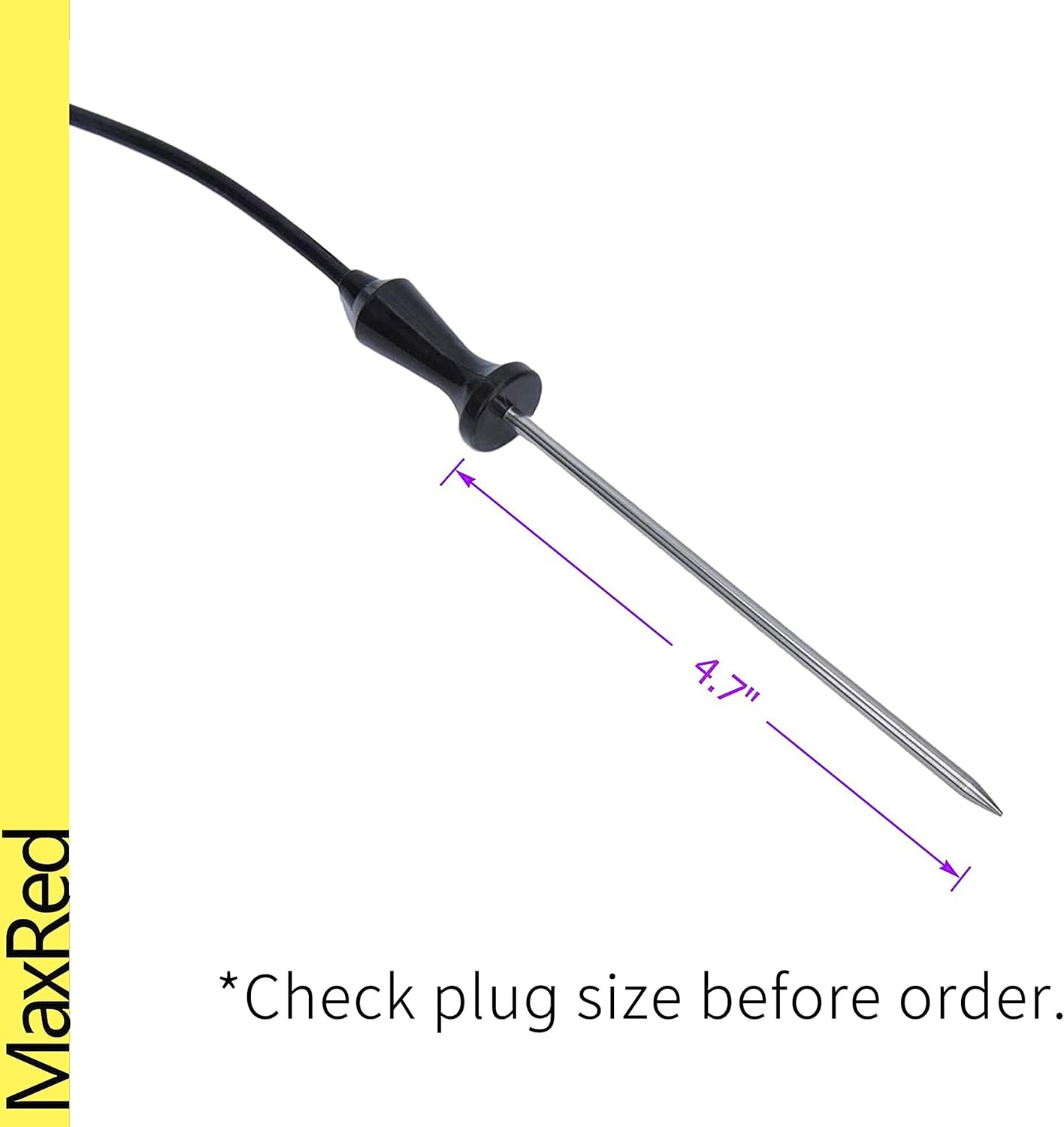 318601302 Meat Probe Thermometer Gauge Thermistor Replacement for Electrolux, Frigidaire, Kenmore, Sears, Samsung Range Stove, Oven, Grill, Baker, Microwave Combo