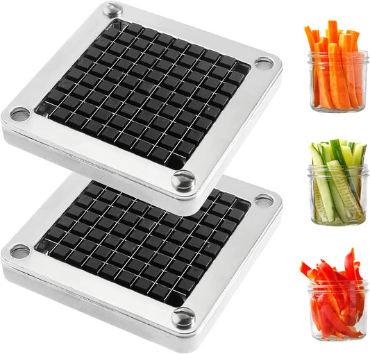 WICHEMI Replacement Blades 3/8" - Commercial Vegetable Chopper & Dicer, Stainless Steel, Onion & Tomato Cutter (2 Pack)