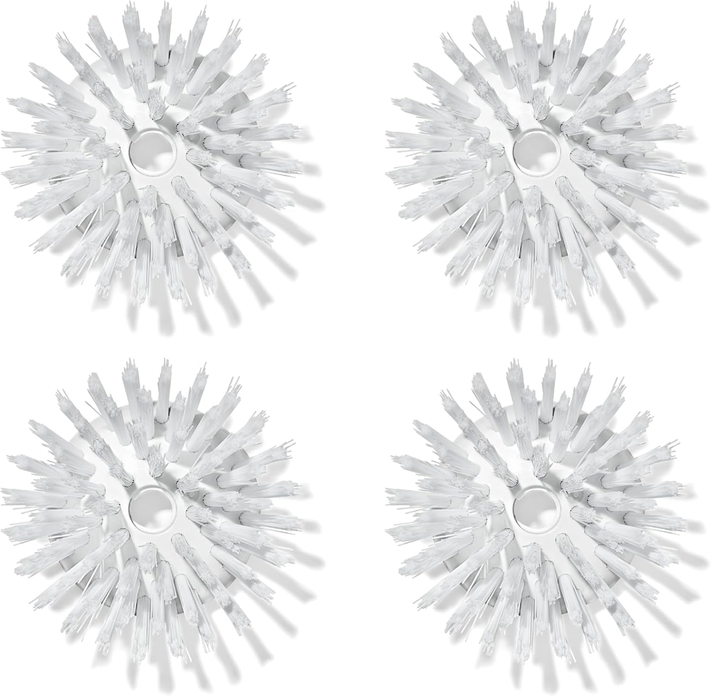 OXO Good Grips Soap Dispensing Palm Brush Refills – 4-Pack, Brush Head Replacement, Dish Brush Head Replacement, Scrub Brush Replacement Heads, Dispense soap on Demand