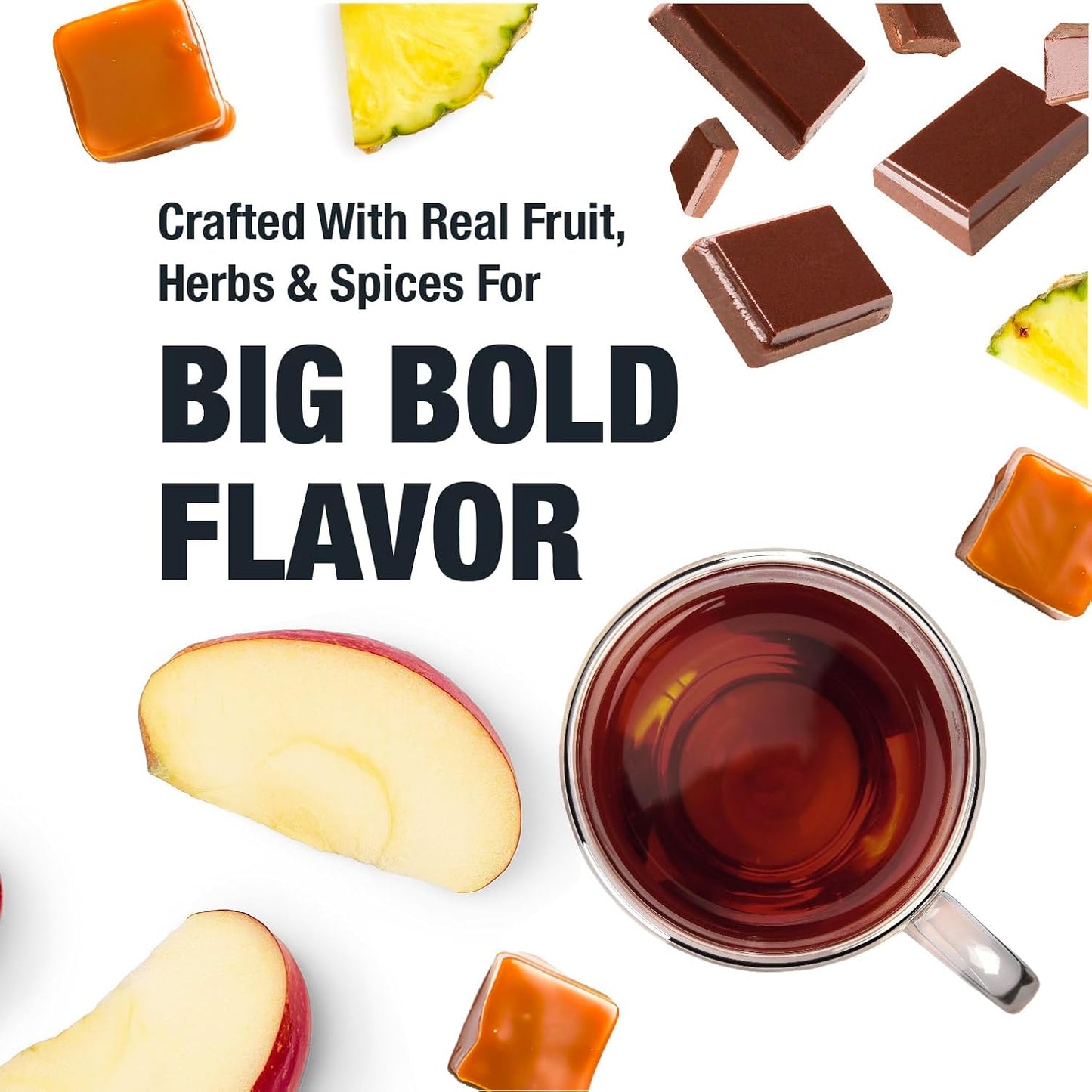 Tiesta Tea - Brownie Batter, Loose Leaf, Chocolate Caramel Herbal Tea, Non-Caffeinated Blend, Make Hot or Iced & Brews Up to 140-200 Cups, 16 oz Resealable Bulk Pouch