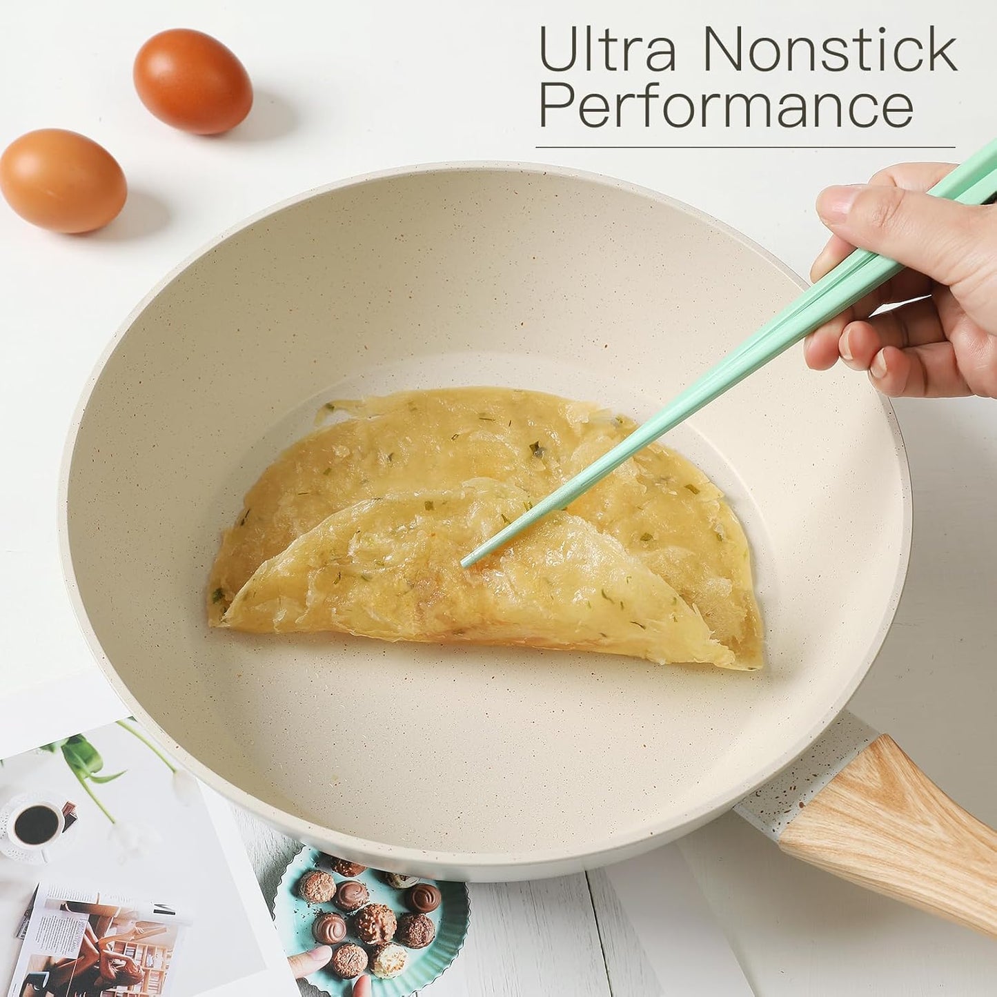 16PCS Pots and Pans Set Non Stick Cookware Set Nonstick with Cooking Set