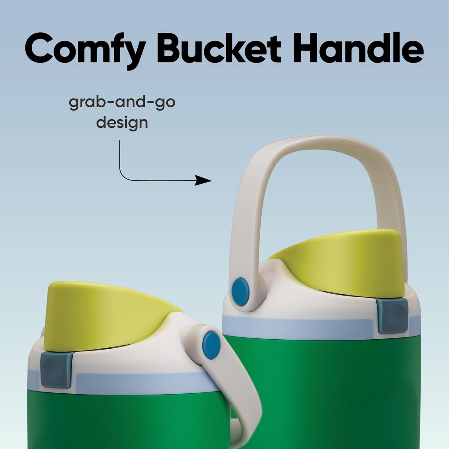 Owala FreeSip Sway Insulated Stainless Steel Water Bottle with Two-Way Spout, Built-In Straw and Bucket Handle, Made for Travel, School, and Sports, 30oz, BPA Free, Leak Proof, Putting Green