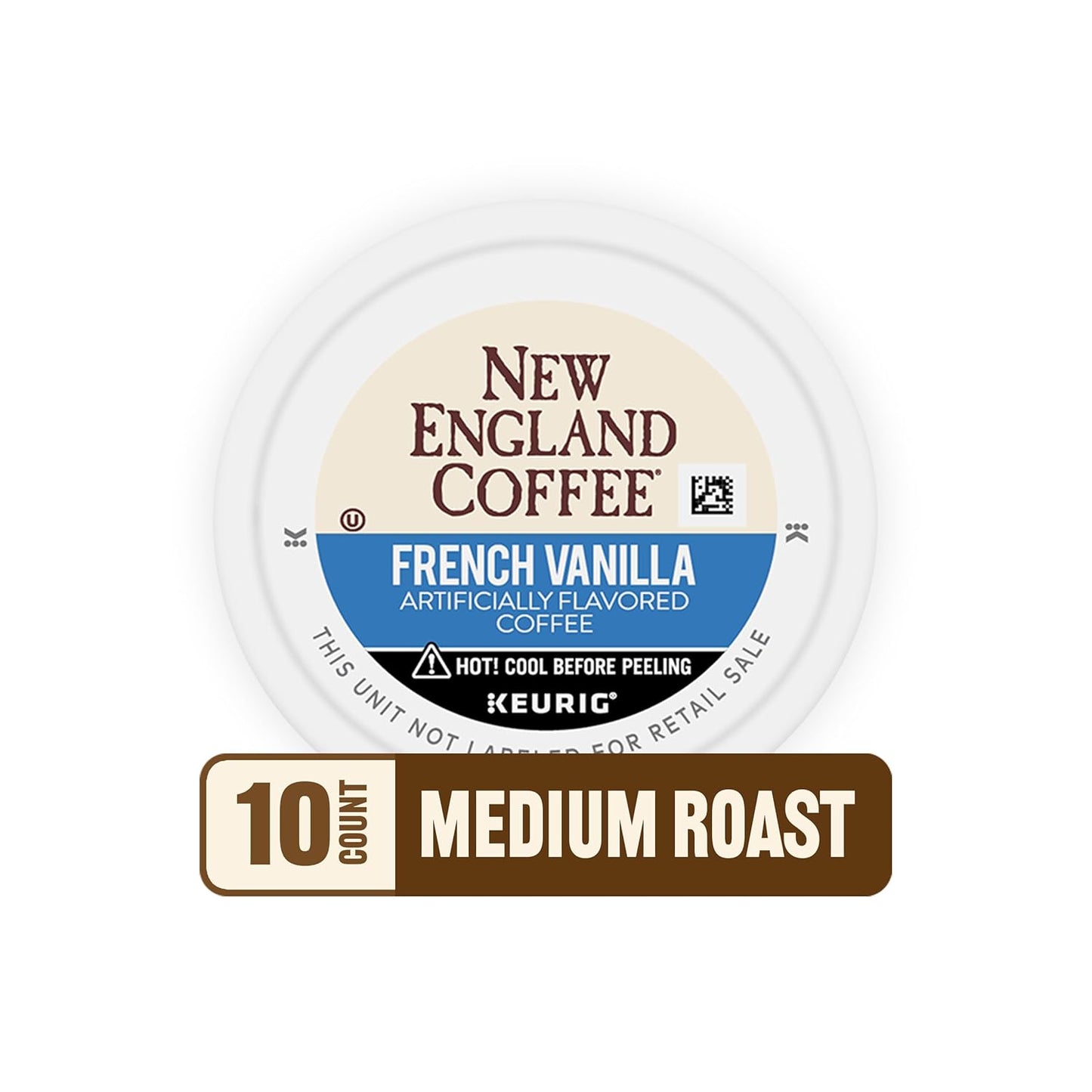 New England Coffee French Vanilla Medium Roast Single Serve Pods, 10ct Box (Pack of 1)